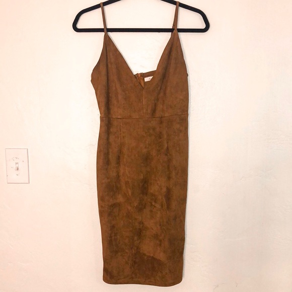 ❌SOLD: LF Faith in Love Suede Dress - Picture 2 of 5